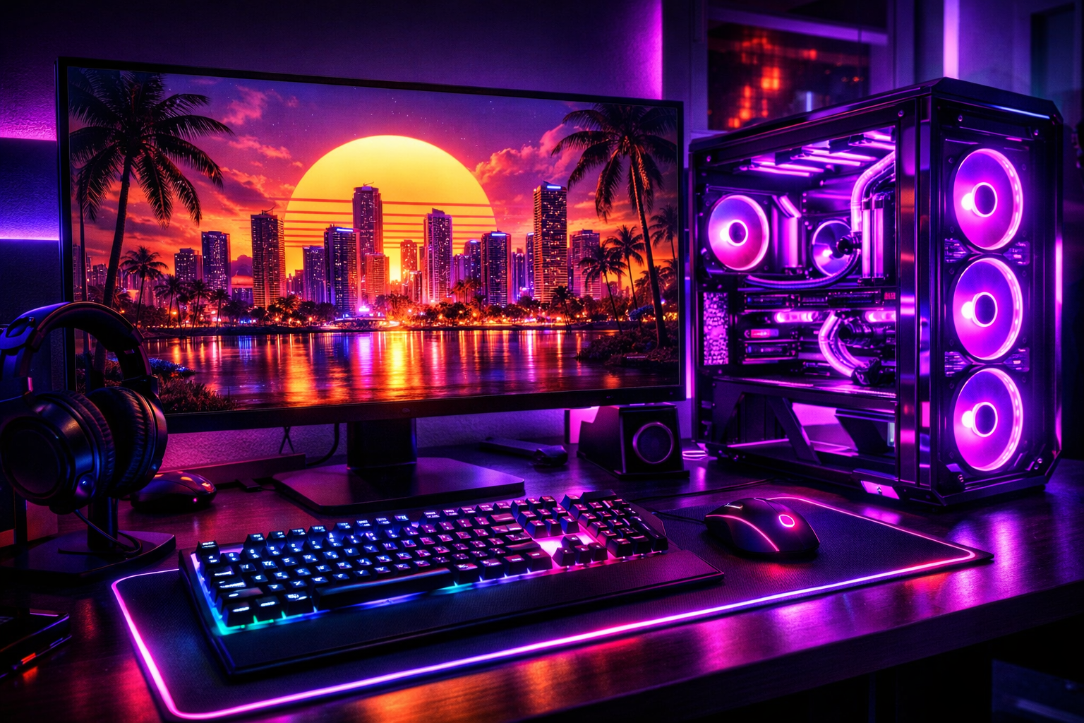 A high end gaming PC setup ready for the GTA 6 PC release date and system requirements