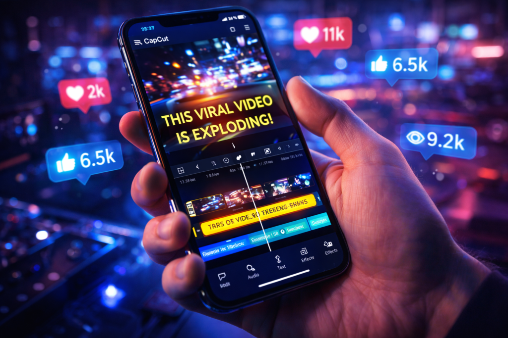 mobile app to edit viral news reels like a pro.