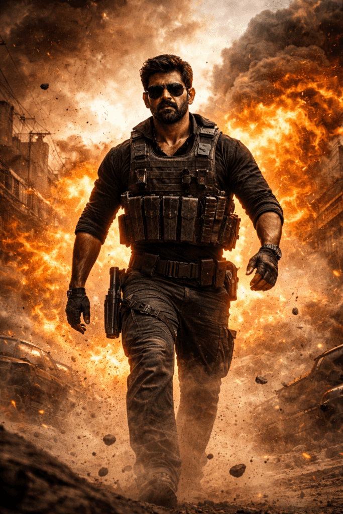 Ranveer Singh action scene in spy thriller movie