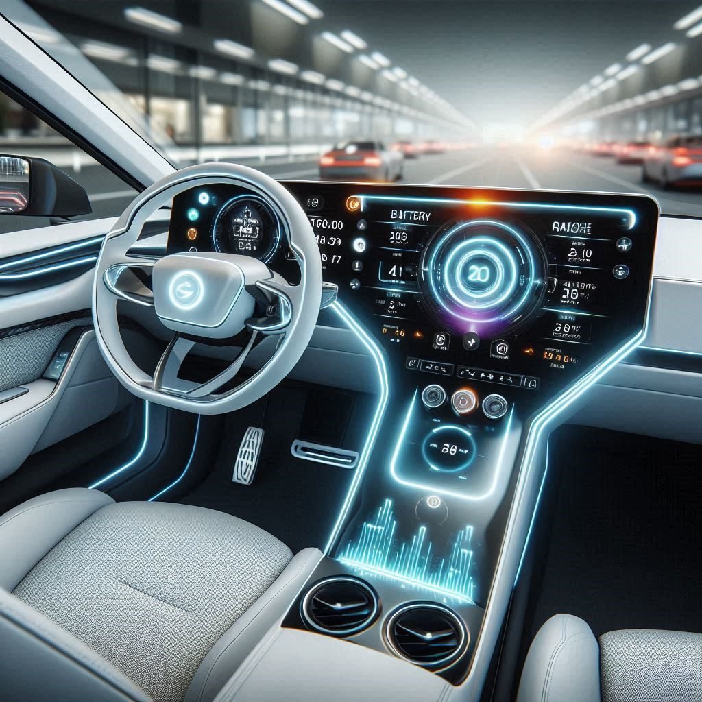 Dashboard view of the best electric cars for daily commuting