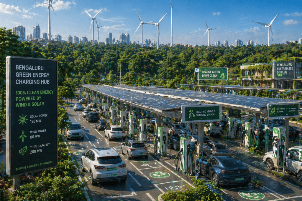 Green infrastructure and EV hubs in India's Climate-Smart Cities.