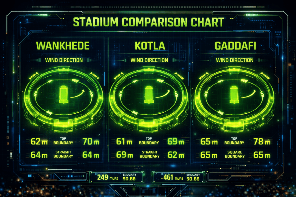 Stadium analysis for Today IPL and PSL Match Prediction.