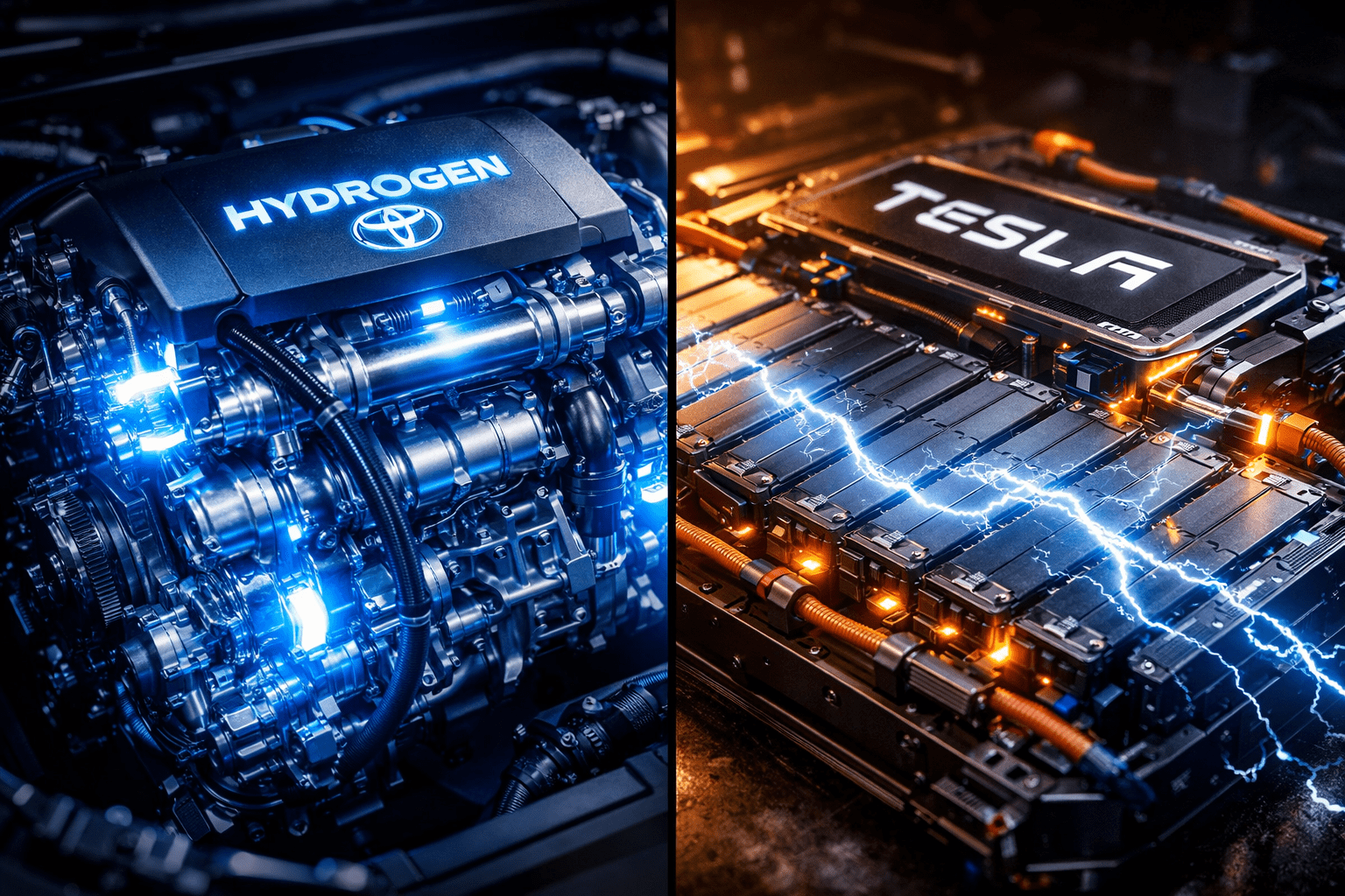 Complete comparison of Toyota Hydrogen vs Tesla EV technology
