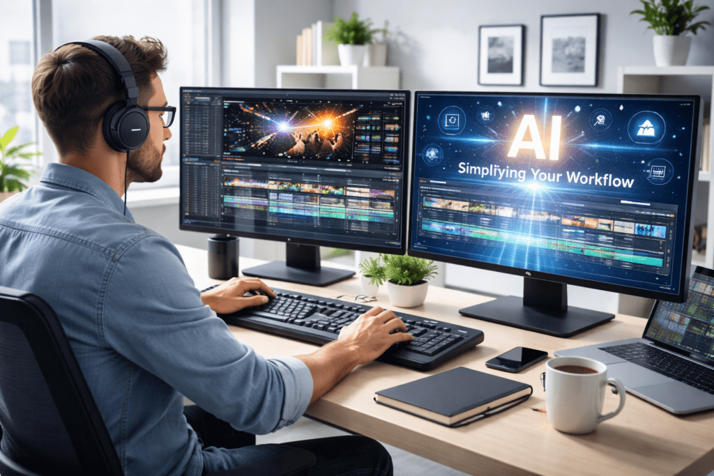 Learning how to edit videos in 5 minutes using AI tools.