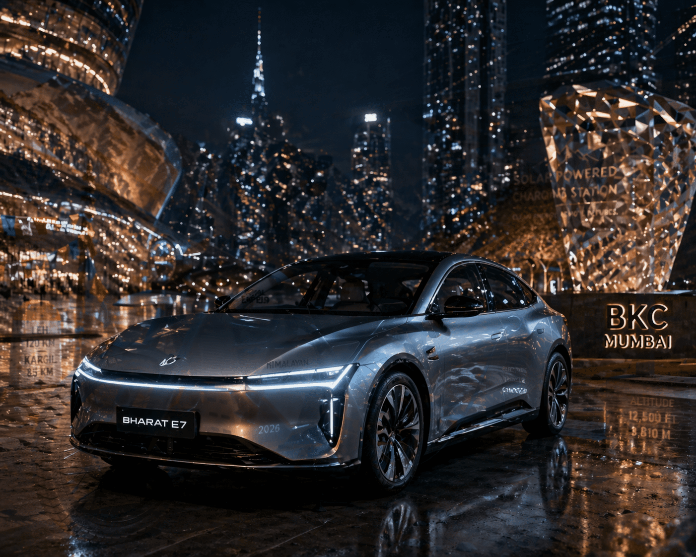 A futuristic sedan representing the best Ultra-Affordable Luxury EVs in India.